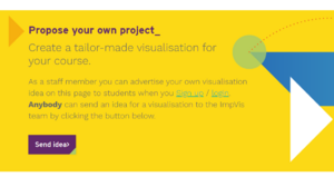 Screenshot of the 'propose your own project' banner for students.